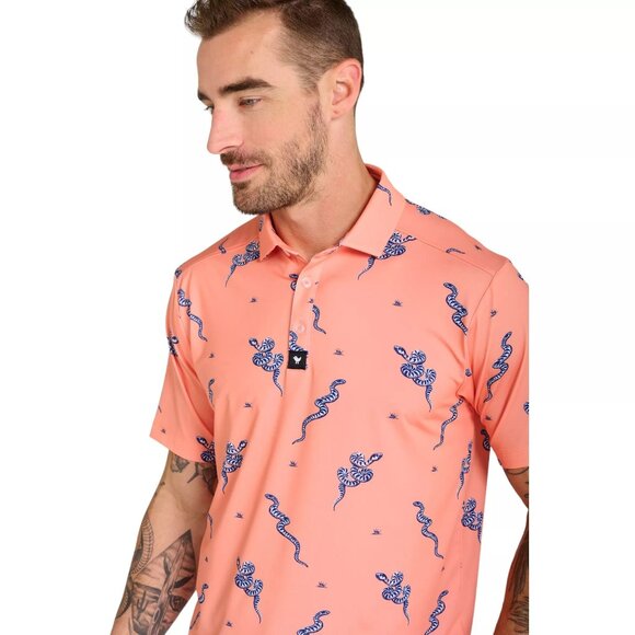 NWT Bad Birdie Core Polo Golf Shirt Mens S "Sidewinder Sundays" MSRP‎ $78 - Picture 1 of 3